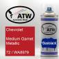 Preview: Chevrolet, Medium Garnet Metallic, 72 / WA8979: 400ml Sprühdose, von ATW Autoteile West.